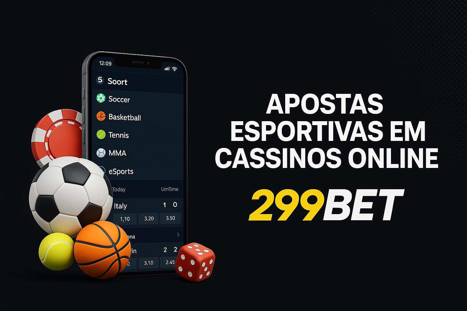 Apostas esportivas no cassino online 299BET